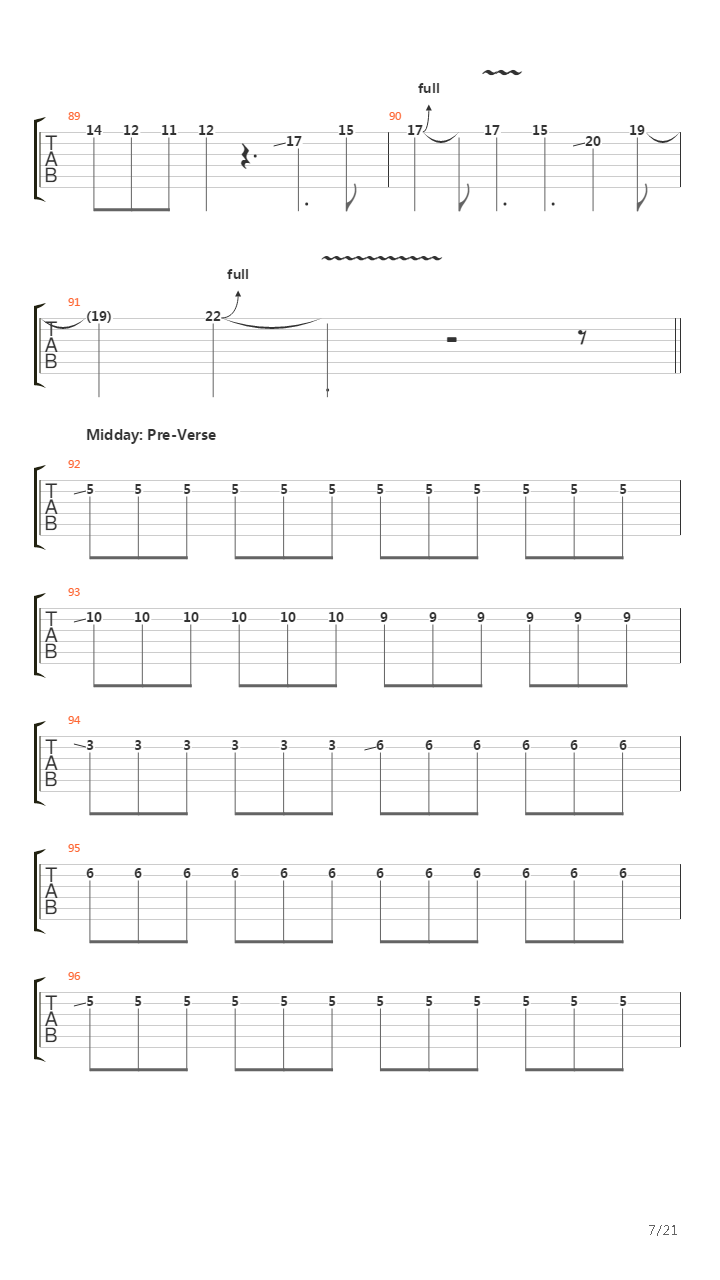 People Passing By吉他谱