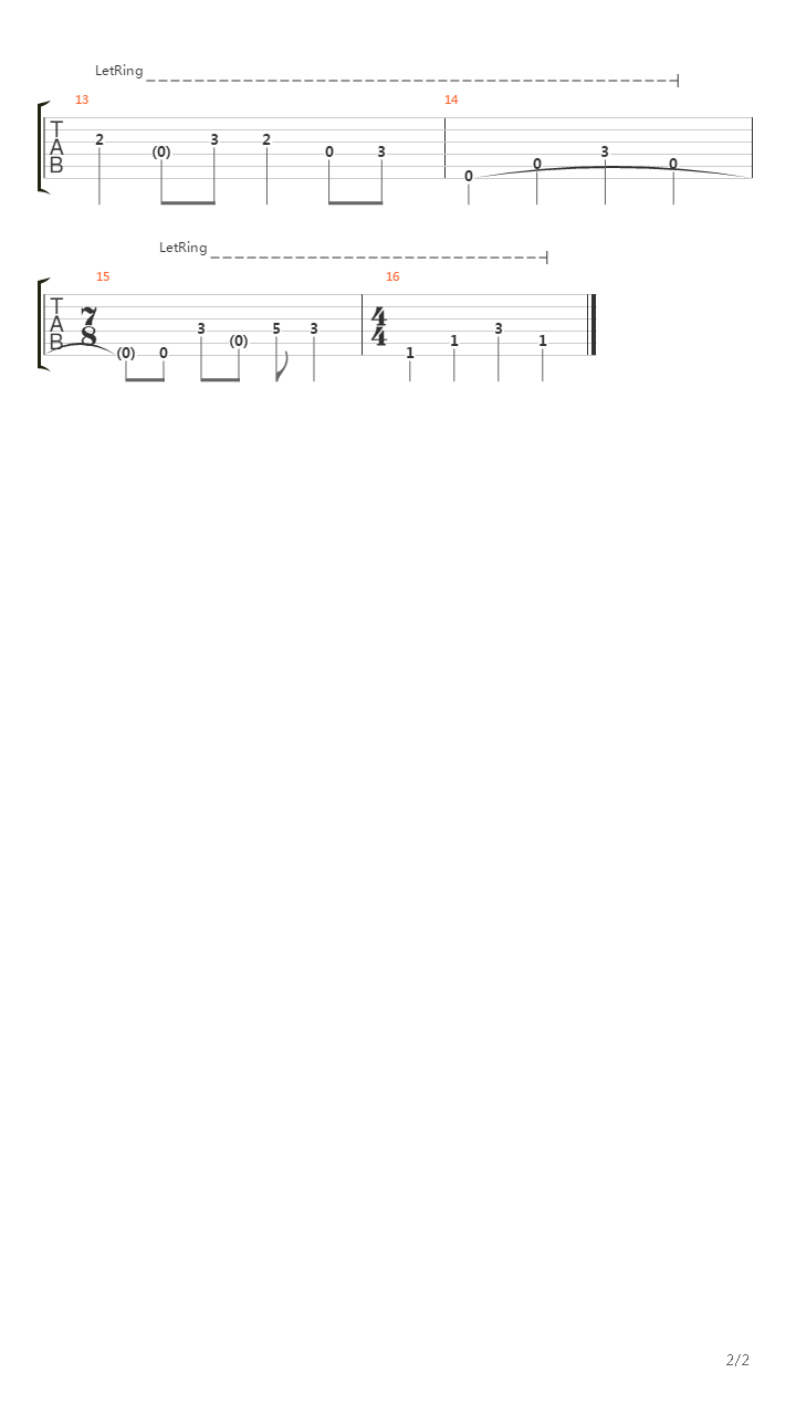 Undertow吉他谱