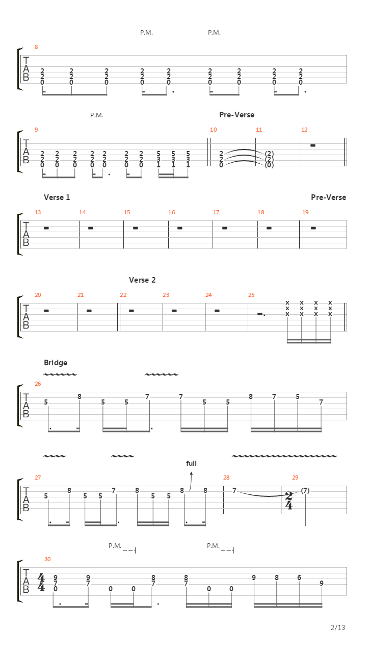 Winning A War吉他谱