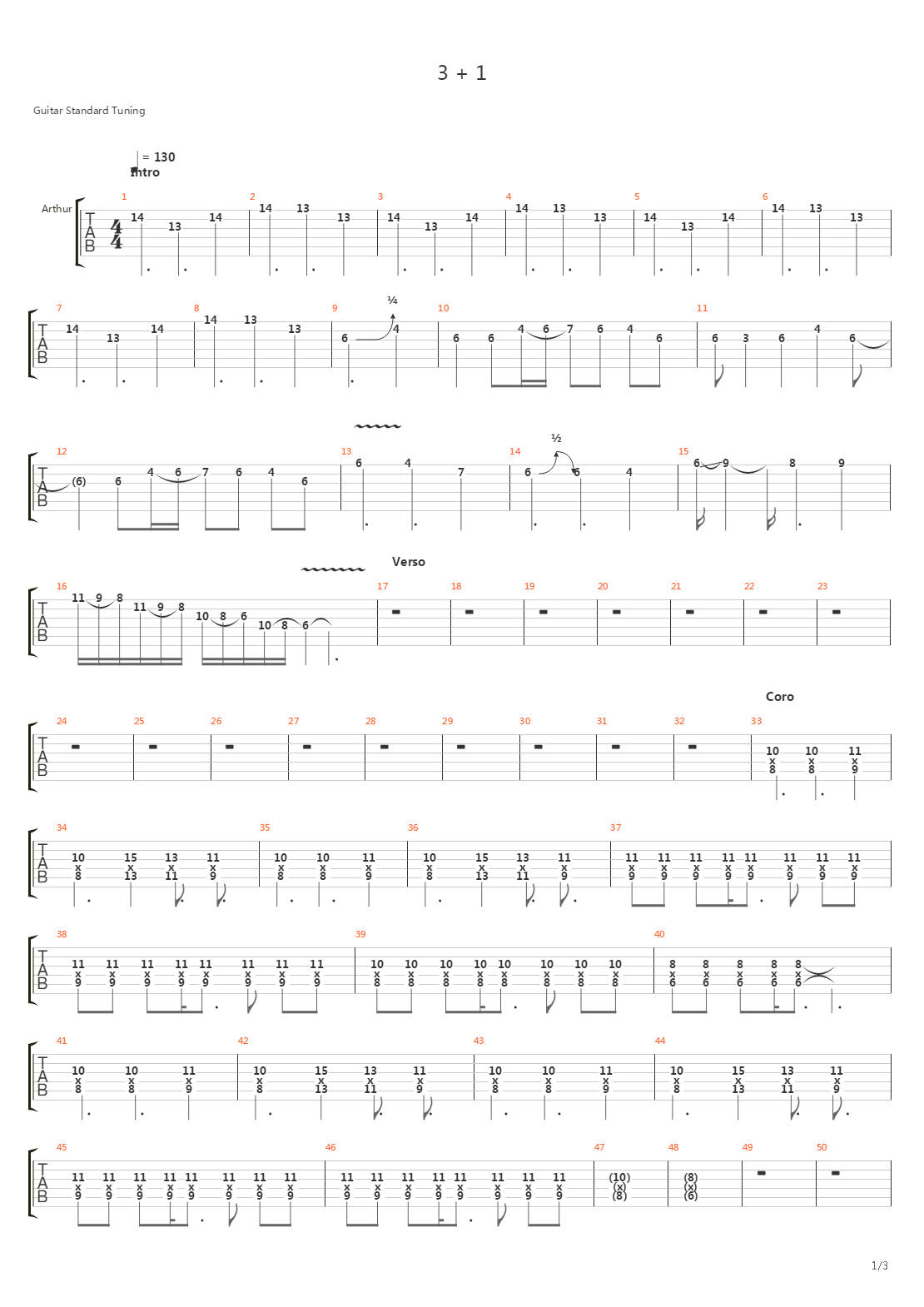 31吉他谱