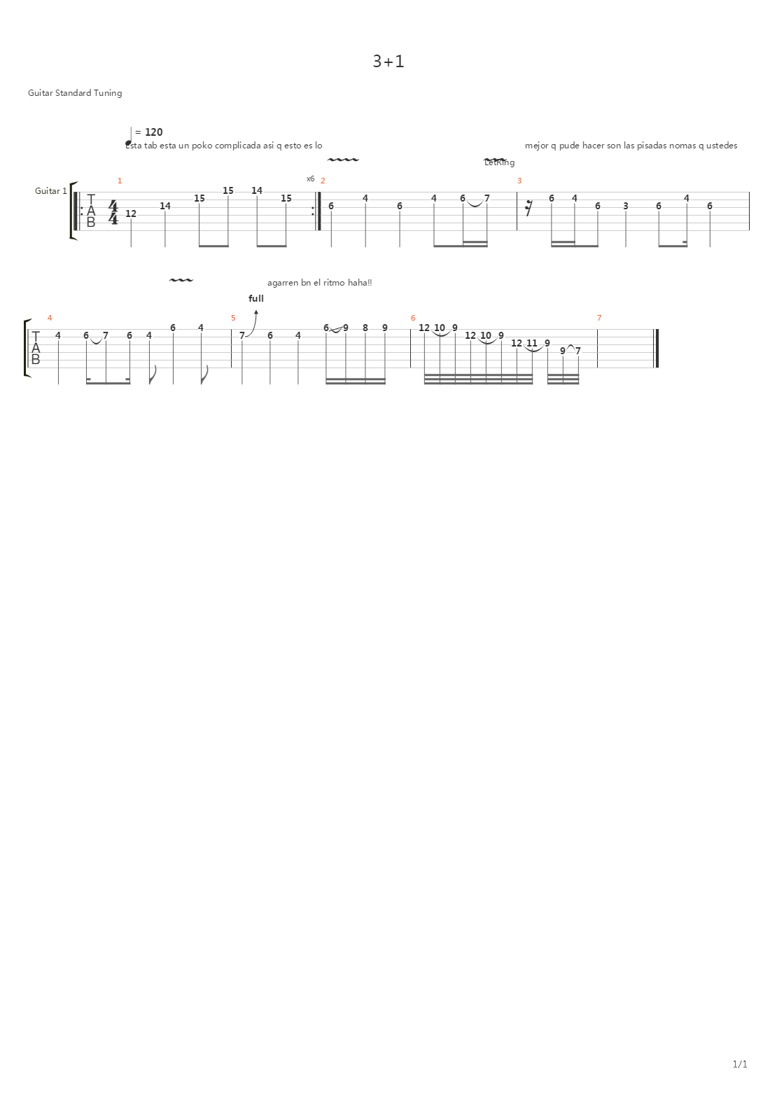 31吉他谱