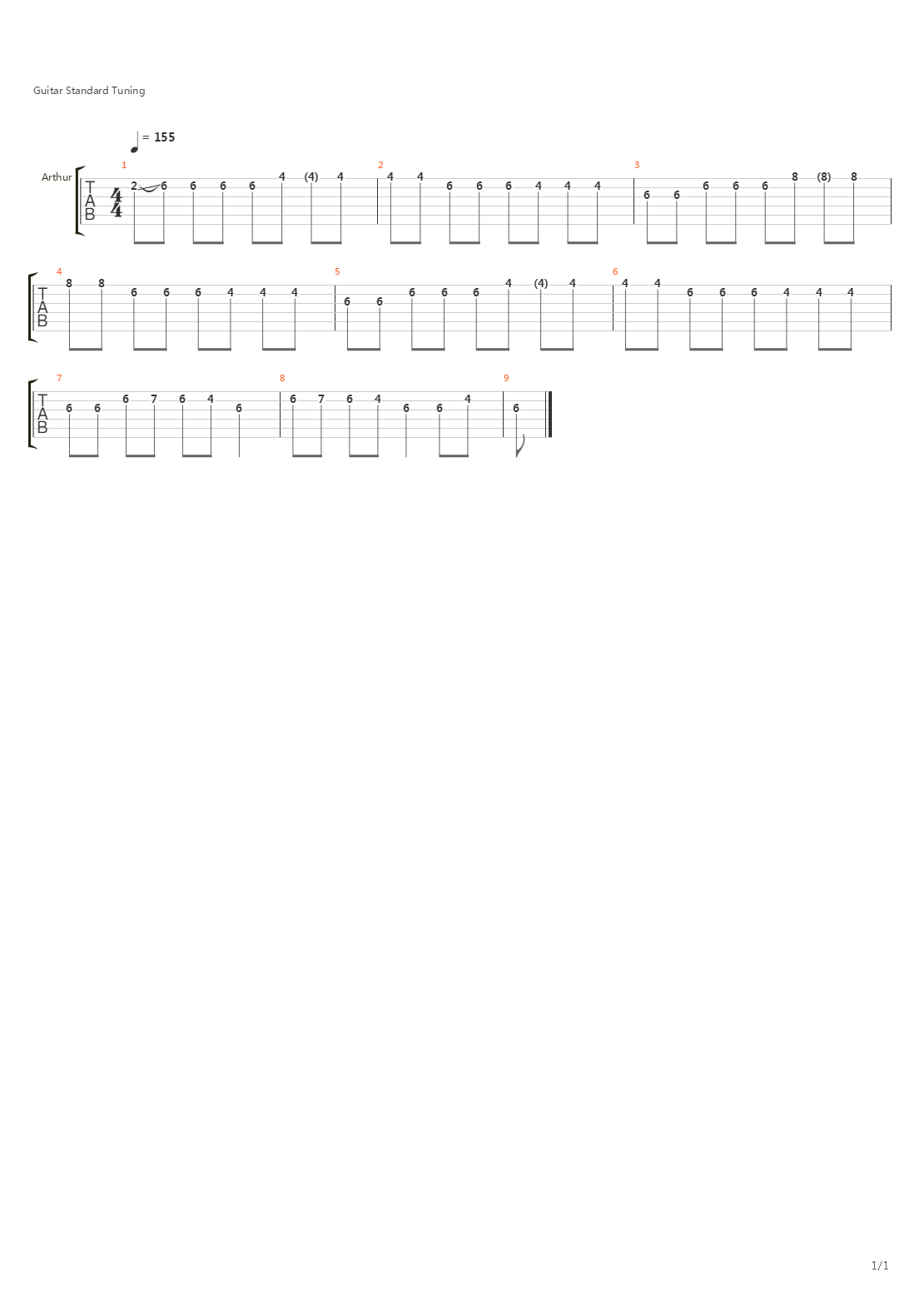 Casi Nula Autoestima吉他谱