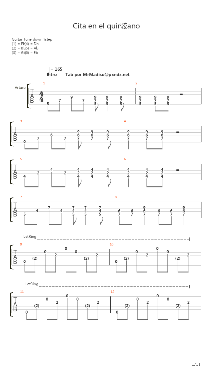 Cita En El Quirofano吉他谱