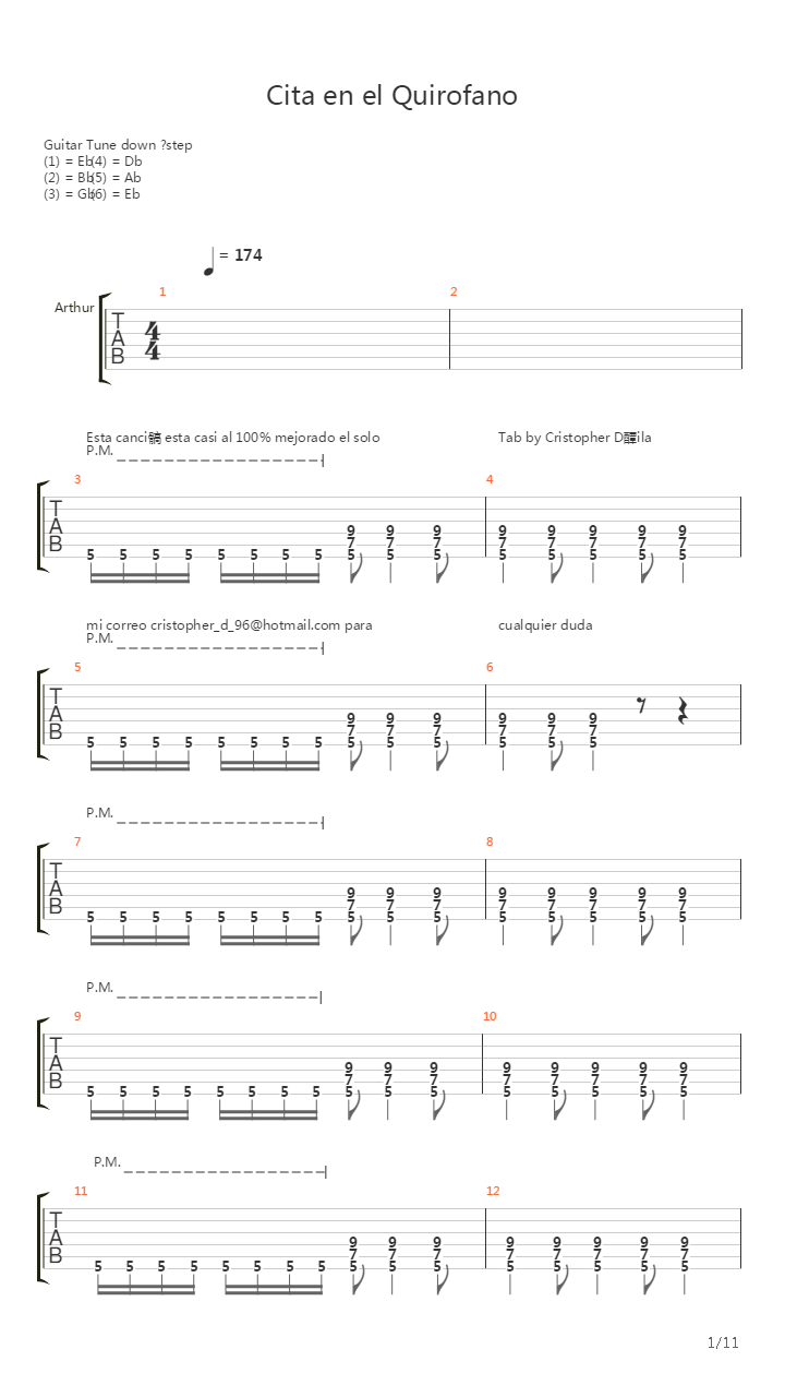 Cita En El Quirofano吉他谱