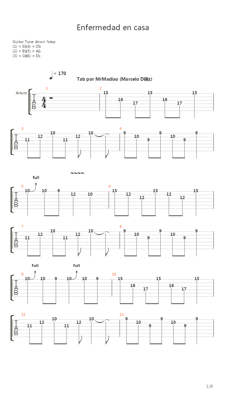 Enfermedad En Casa吉他谱