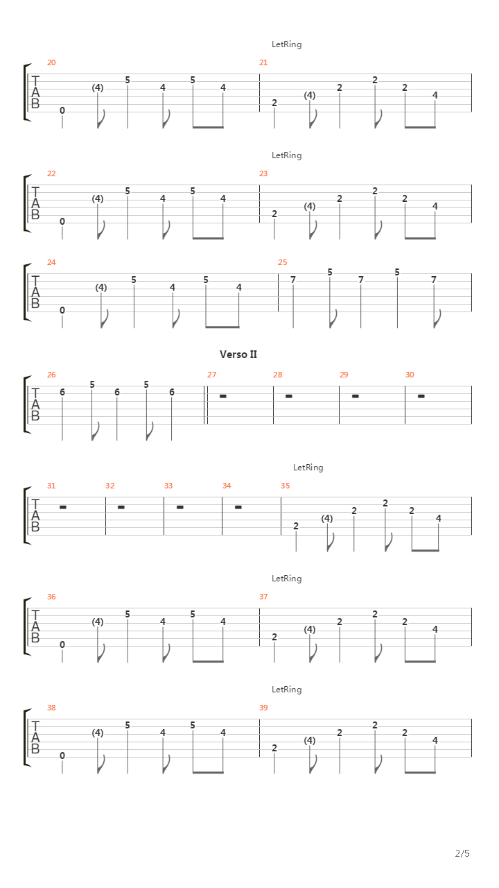 Espiritu Pionero吉他谱