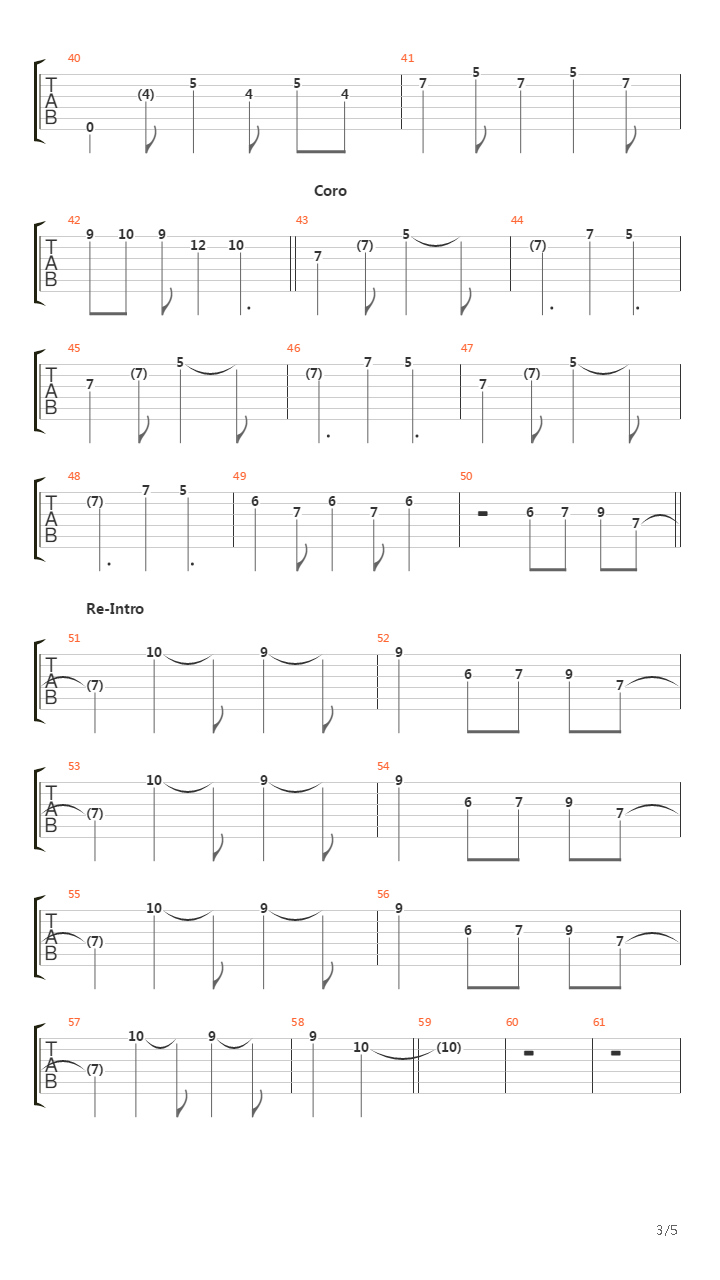 Espiritu Pionero吉他谱