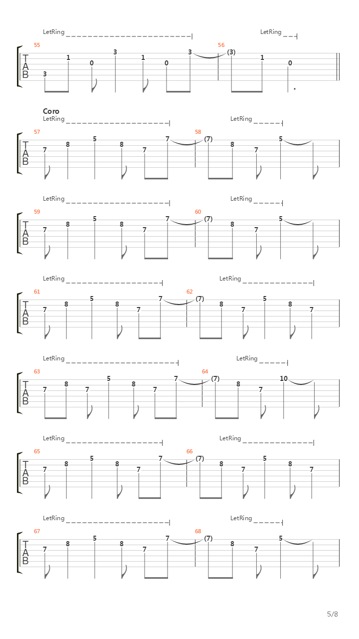 Lunar De Clavicula吉他谱