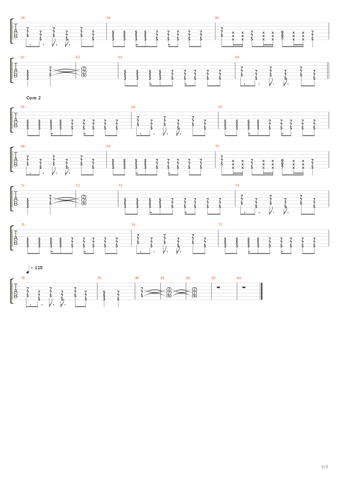 Maracas吉他谱