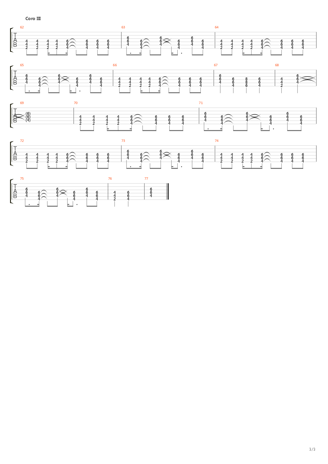 Maracas吉他谱