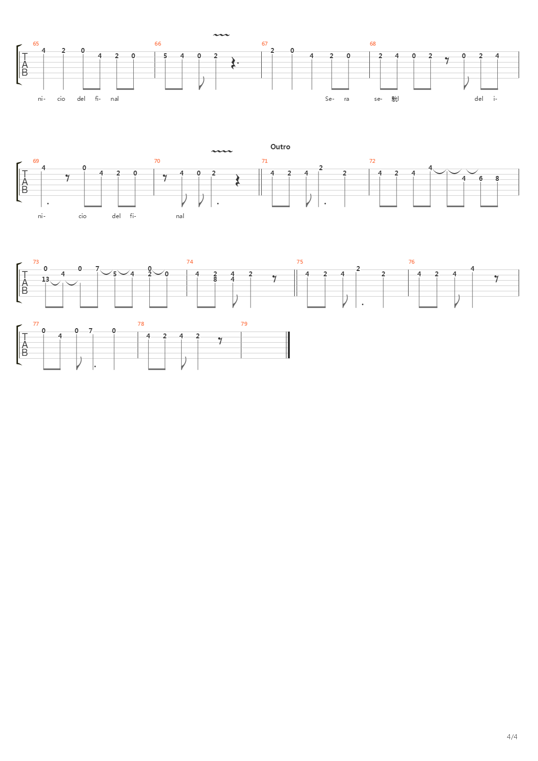 Popurri Para Ti吉他谱