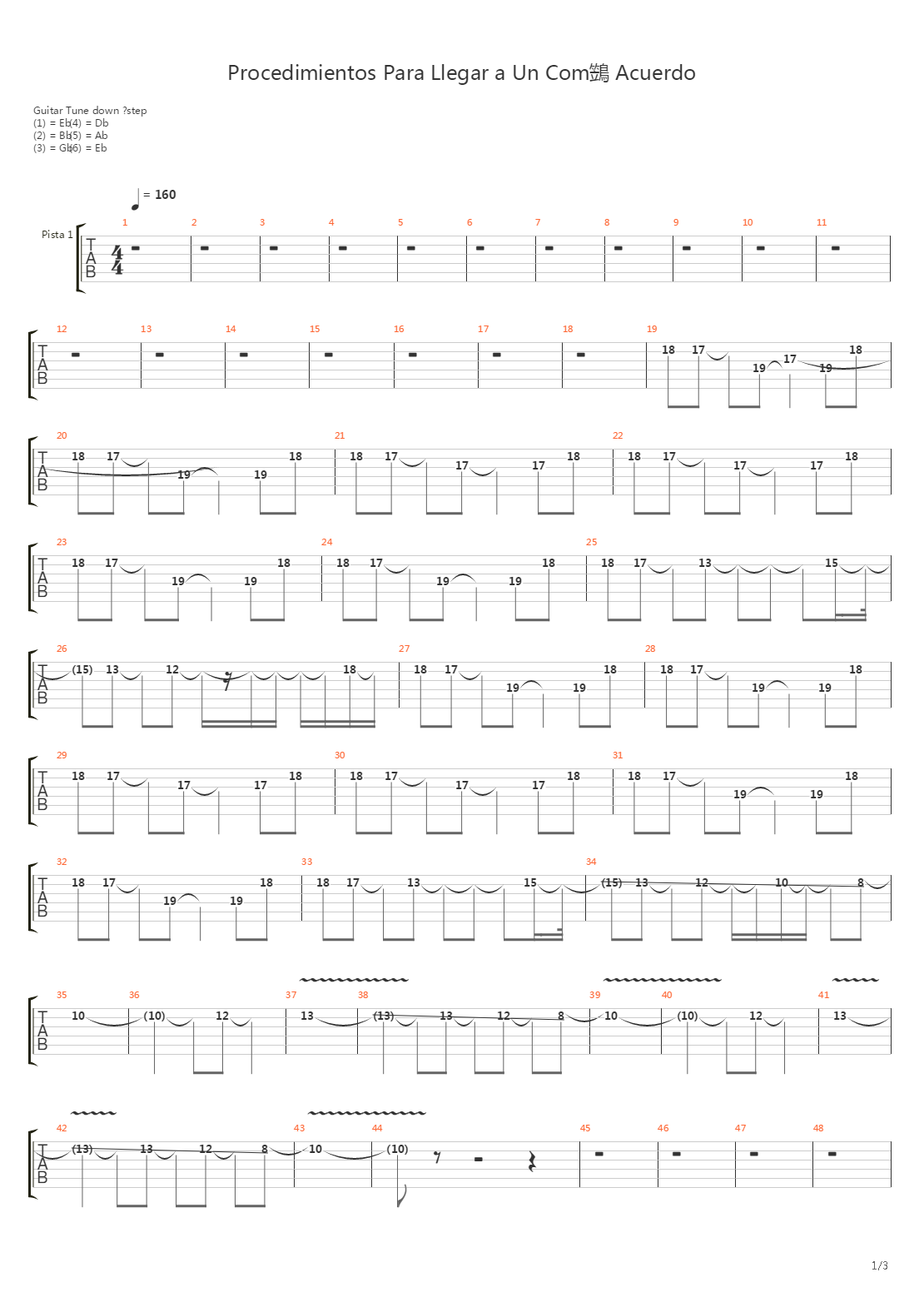 Procedimientos Para Llegar A Un Comun Acuerdo吉他谱