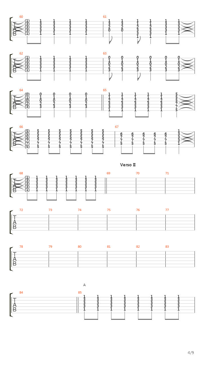 Solo A Terceros吉他谱
