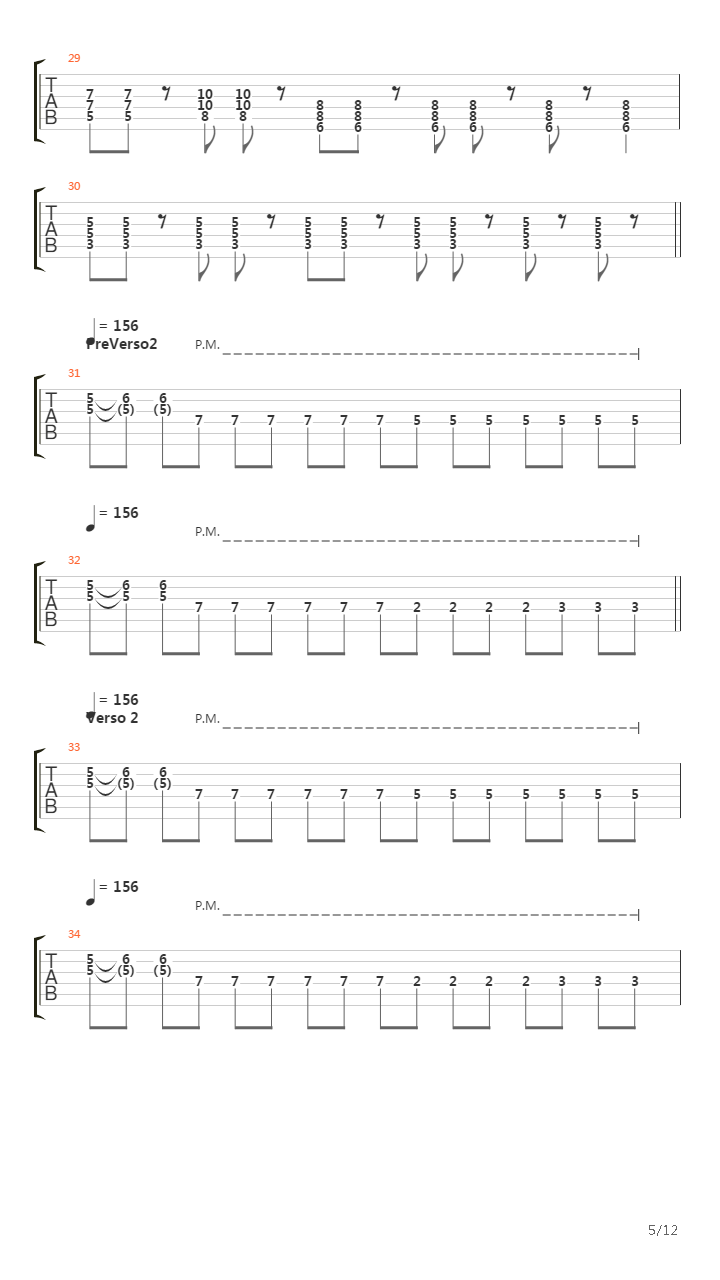 Solo A Terceros吉他谱