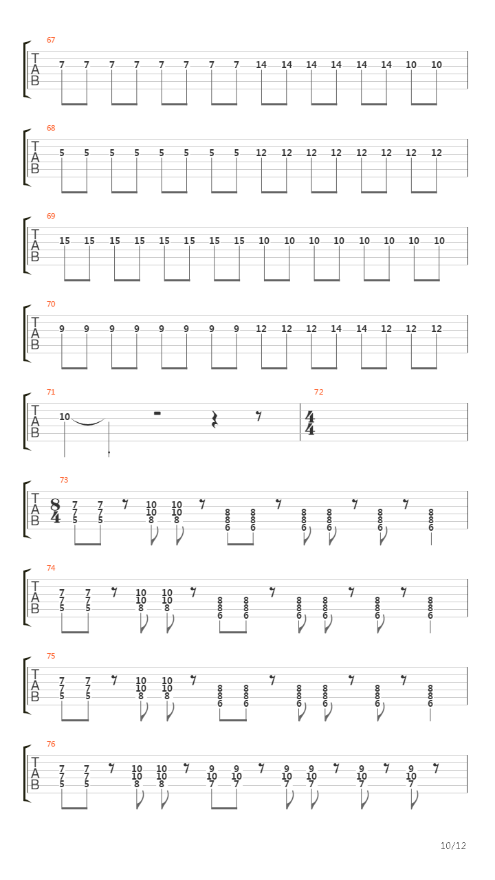 Solo A Terceros吉他谱
