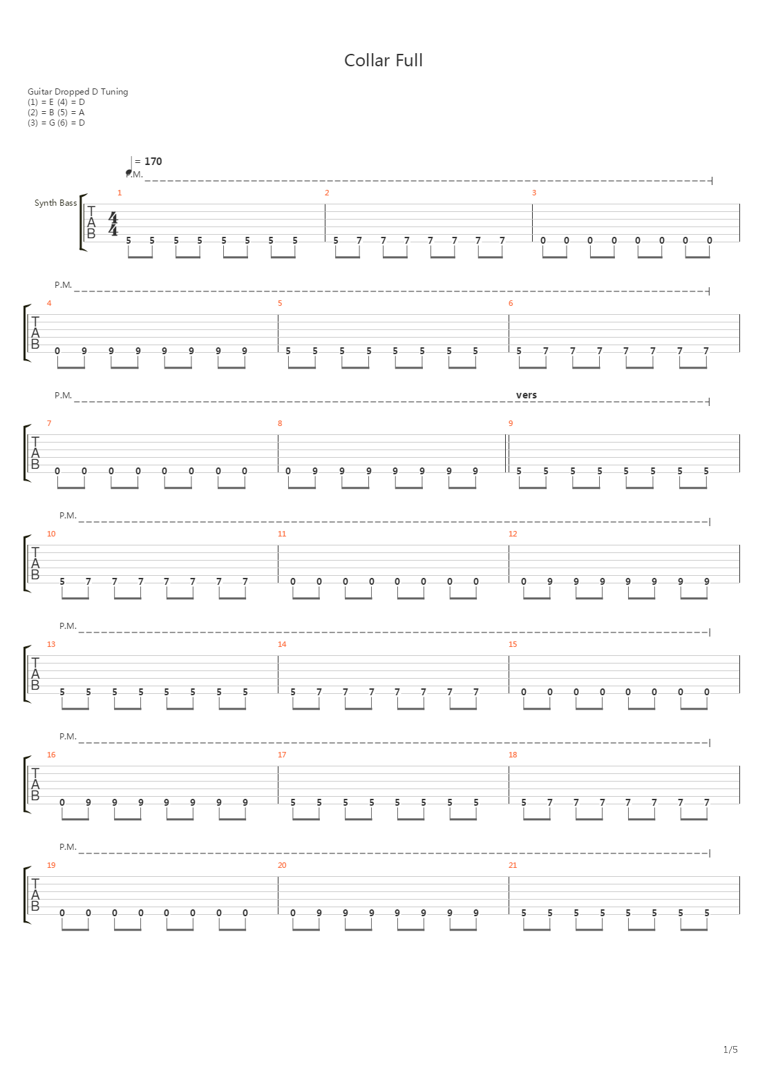 Collar Full吉他谱