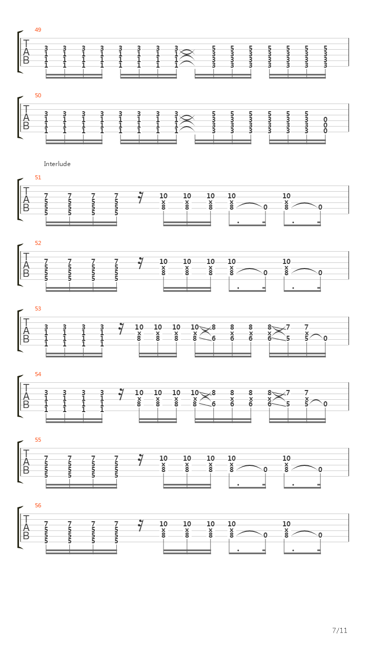 Binge吉他谱