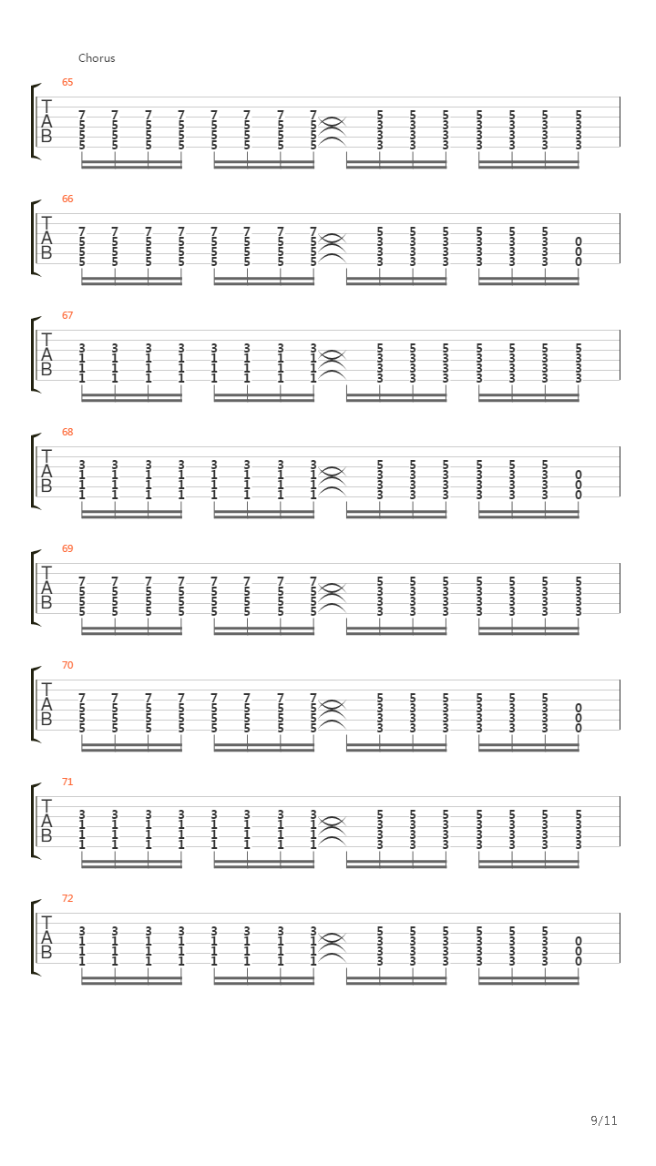 Binge吉他谱