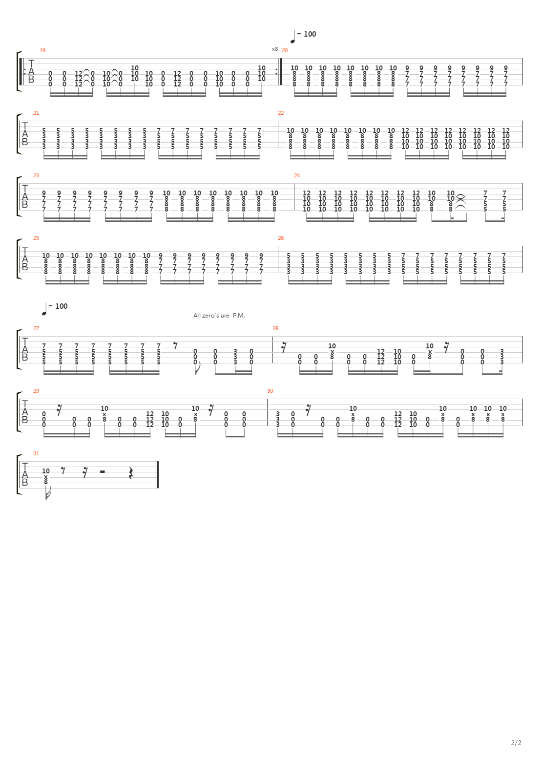 M-80吉他谱