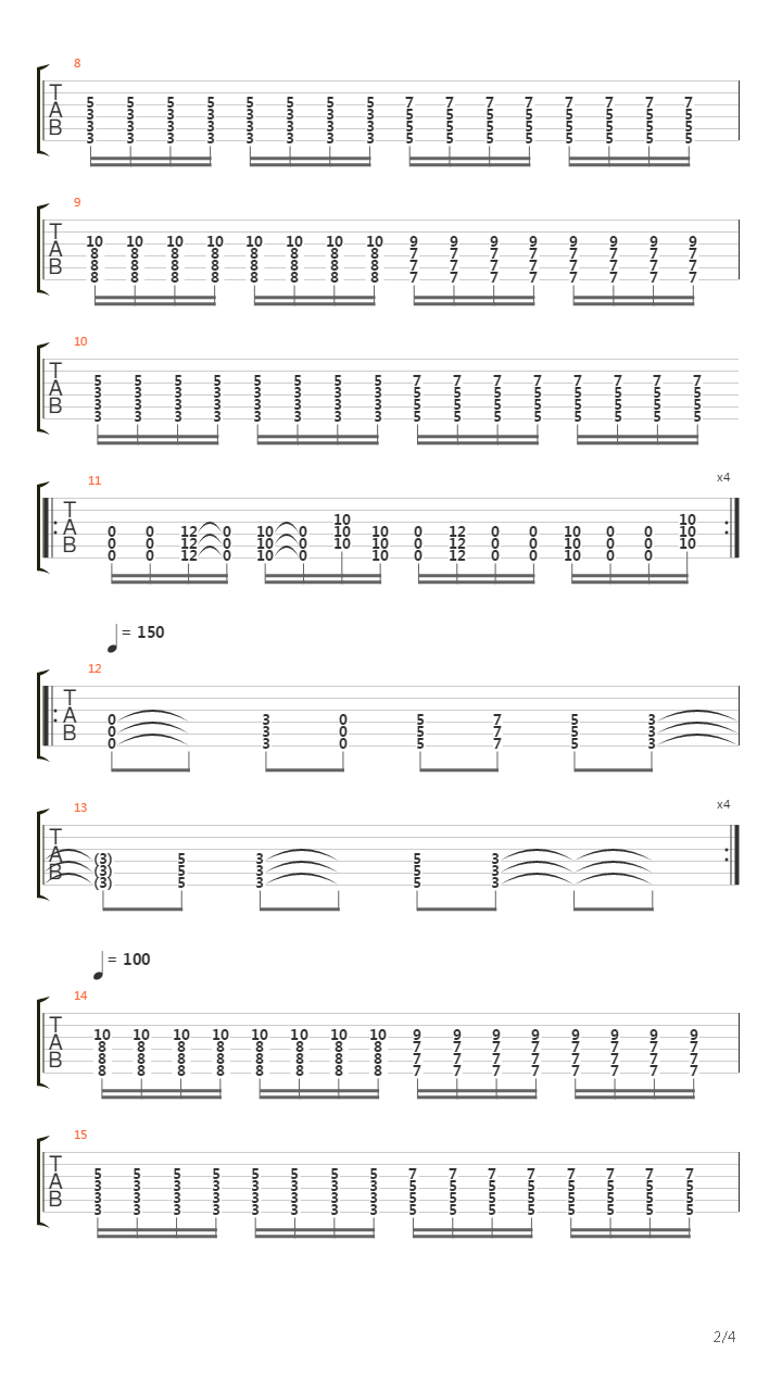 M-80吉他谱