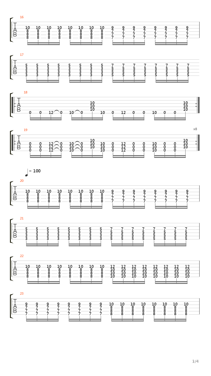 M-80吉他谱