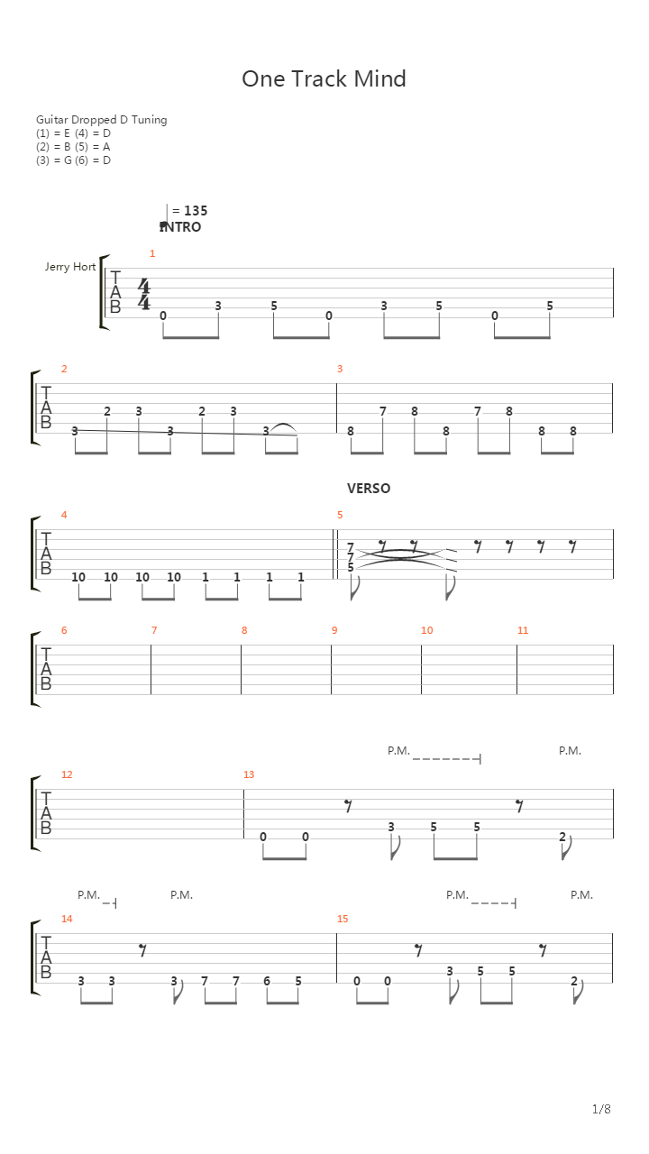 One Track Mind吉他谱