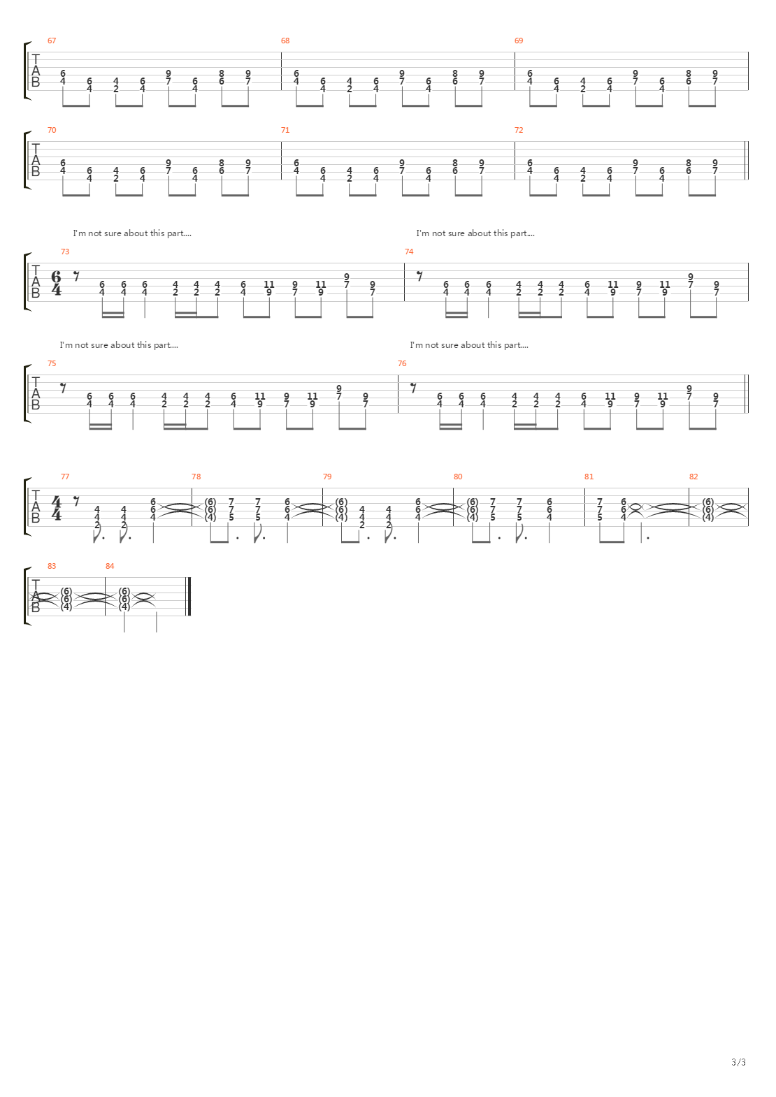 Revenge吉他谱