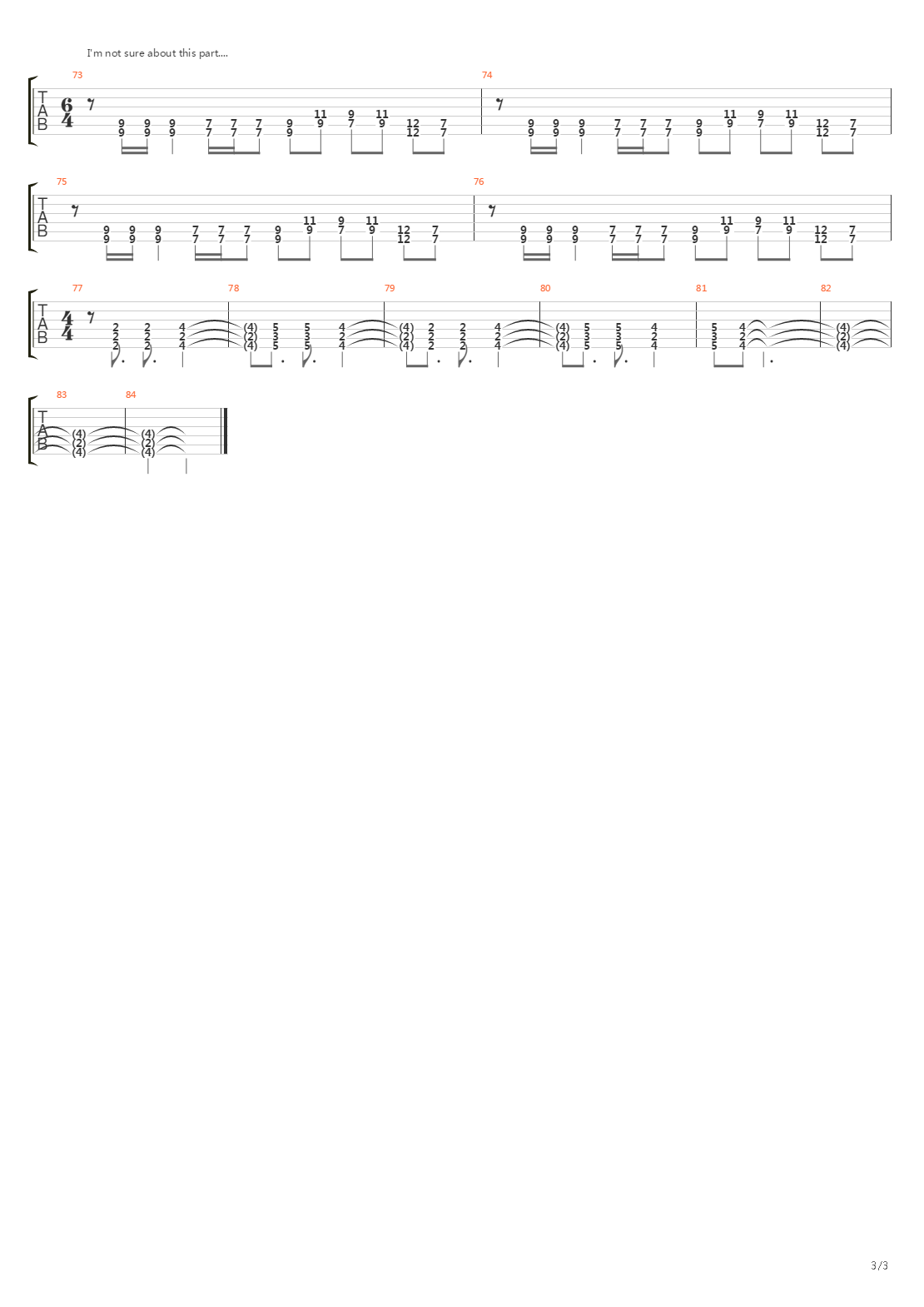 Revenge吉他谱