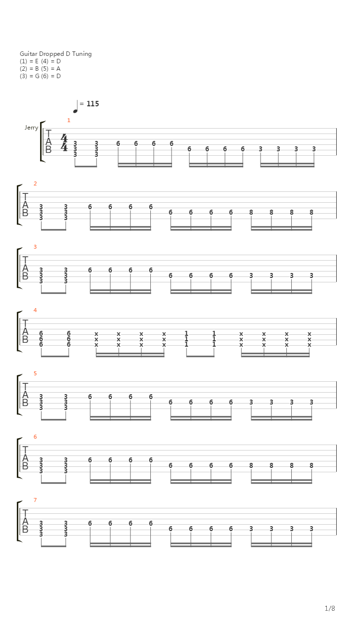 The Enemy吉他谱