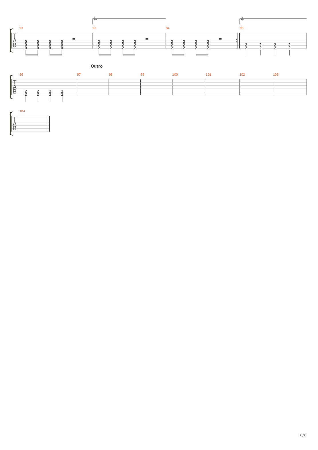 Time And Time Again吉他谱