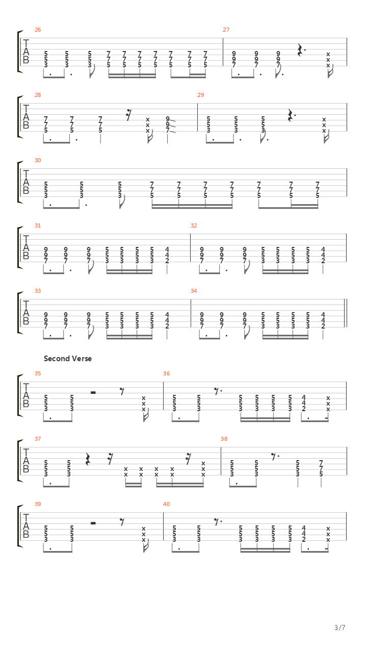 Walking Through Barbed Wire吉他谱