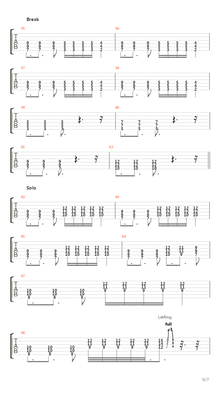 Walking Through Barbed Wire吉他谱