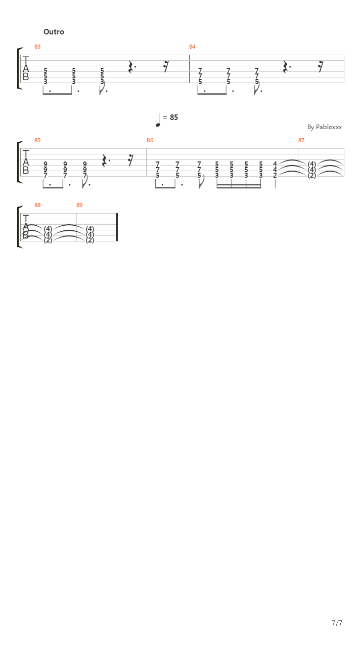 Walking Through Barbed Wire吉他谱