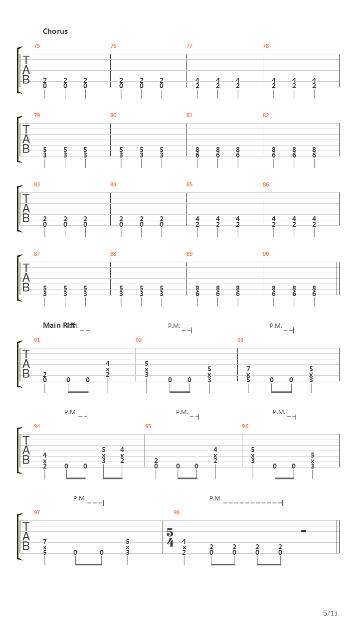 As Horizons End吉他谱