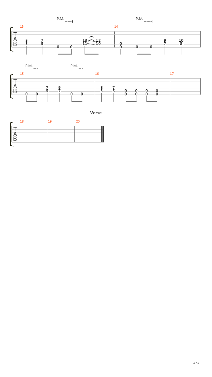 As Horizons End吉他谱