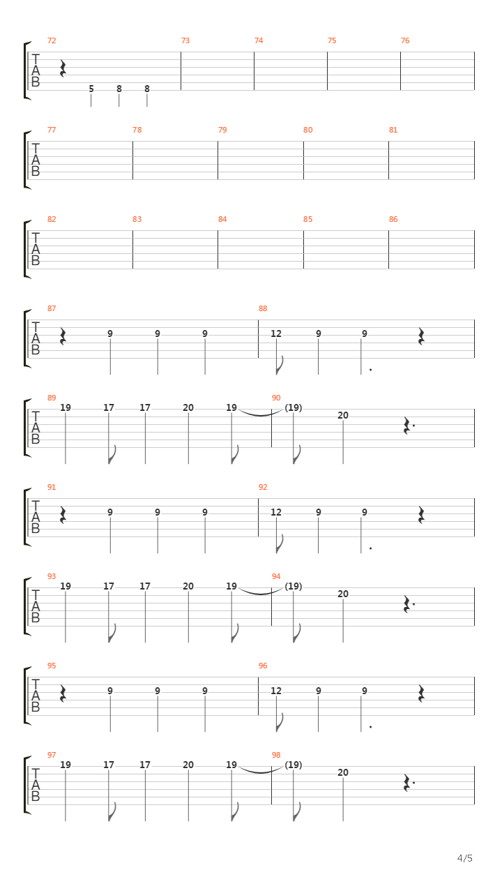 Erased吉他谱