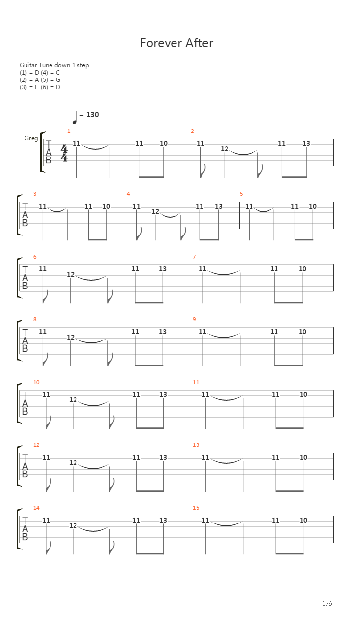Forever After吉他谱