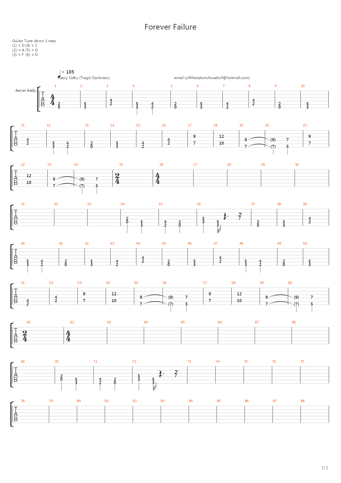 Forever Failure吉他谱