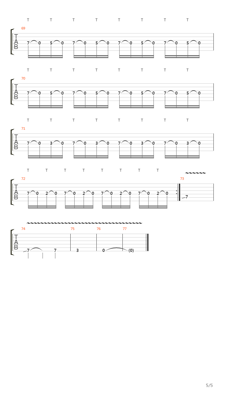 Joys Of The Emptiness吉他谱