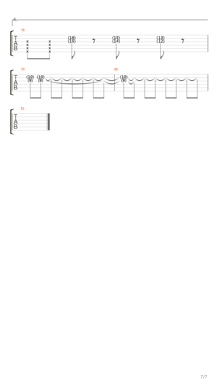 Weeping Words吉他谱