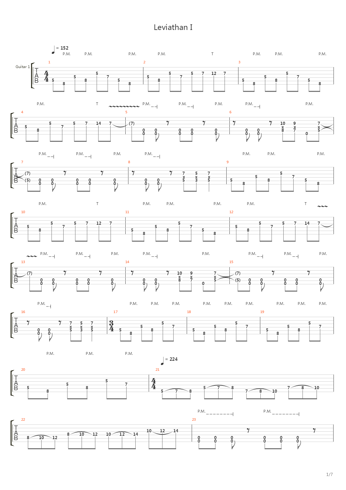 Leviathan I吉他谱