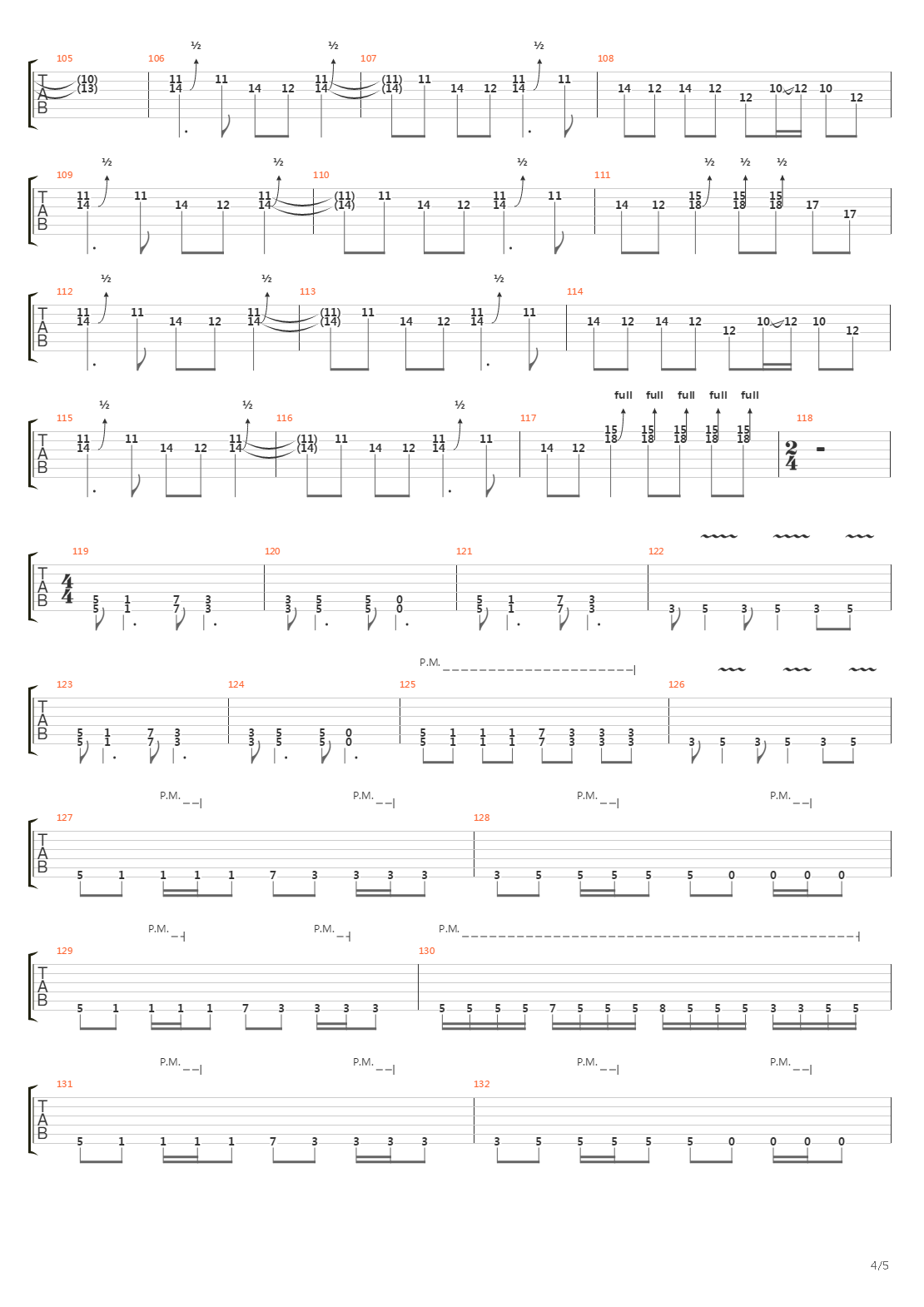 The Slow Surrender吉他谱