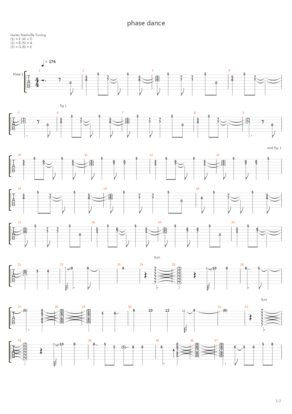 Phase Dance吉他谱