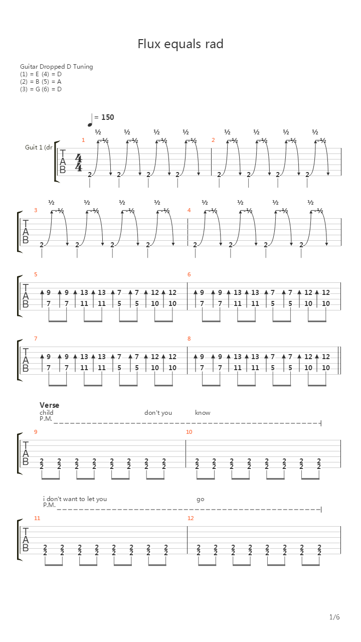 Flux Equals Rad吉他谱