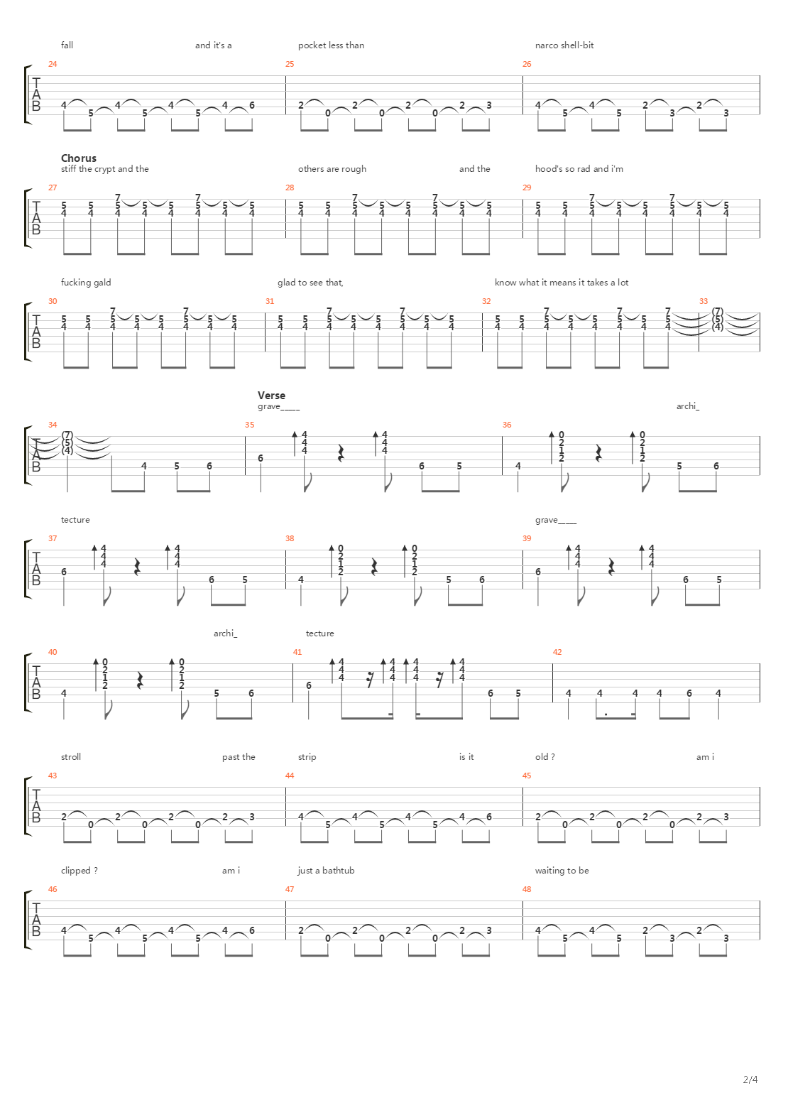 Grave Architecture吉他谱