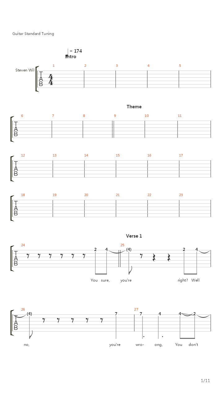 The Fountain吉他谱