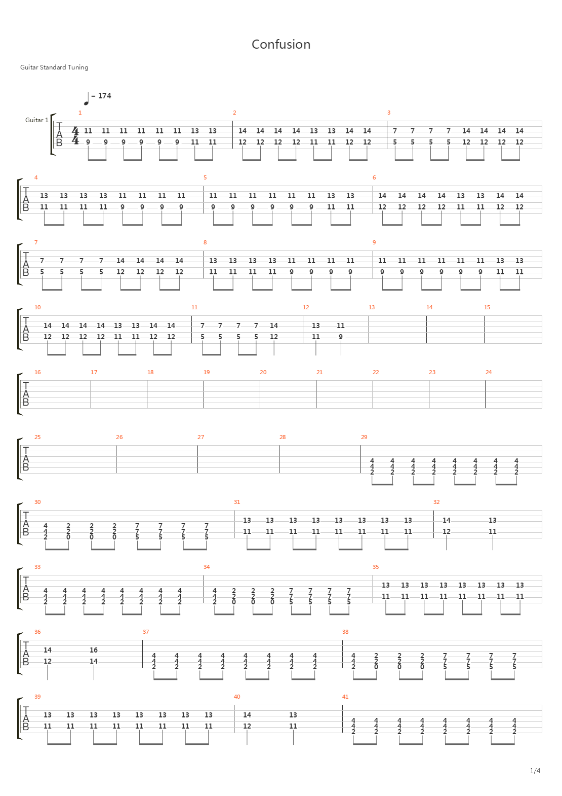 Confusion吉他谱