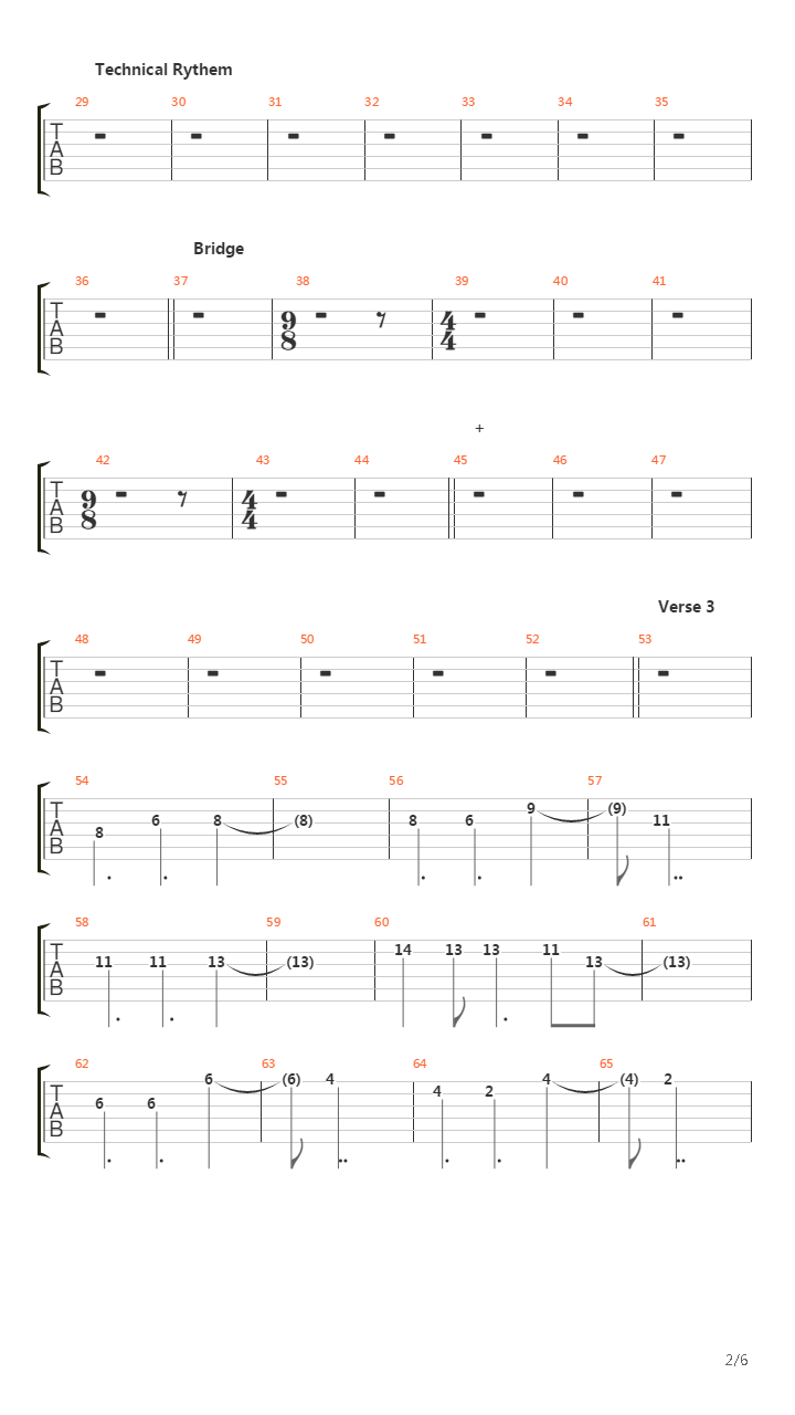 Letter Experiment吉他谱