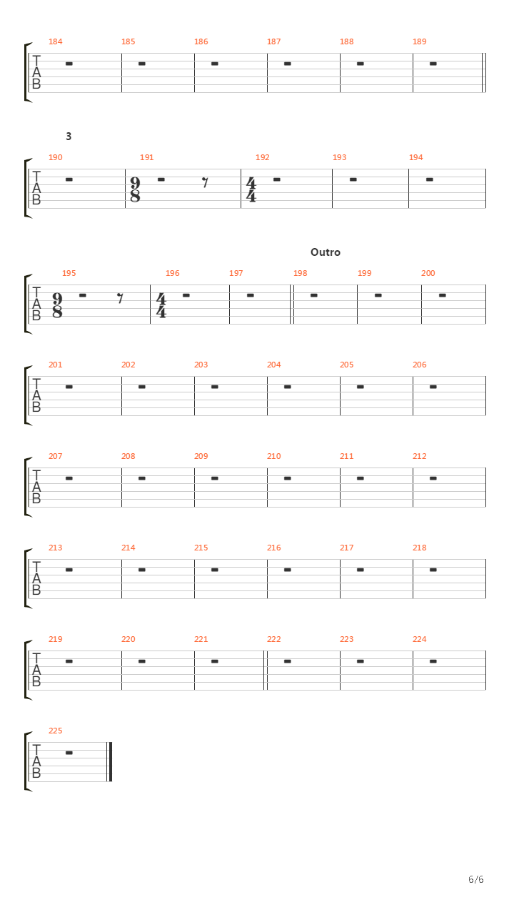 Letter Experiment吉他谱