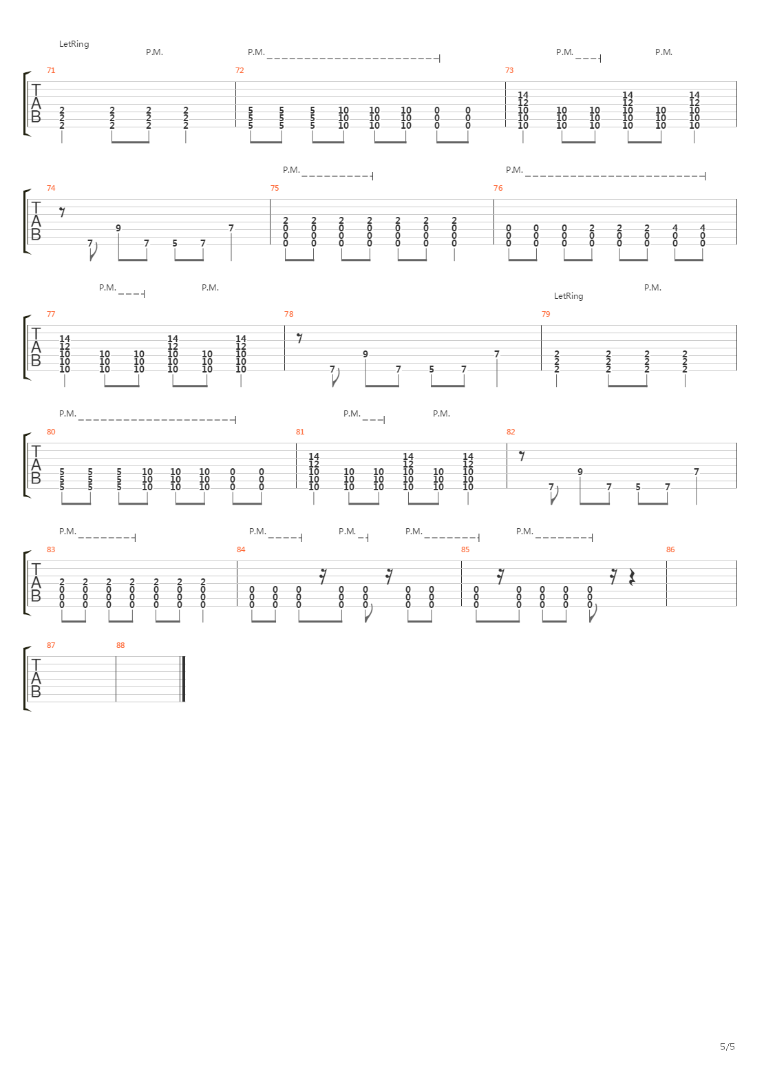 Letter Experiment吉他谱